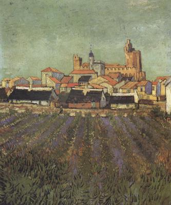 Vincent Van Gogh View of Saintes-Maries (nn04) Sweden oil painting art